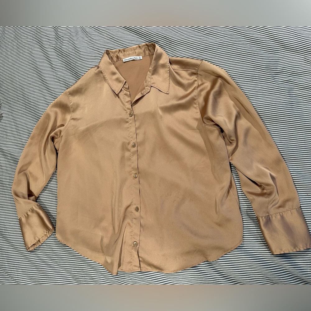Abercrombie Satin Button Up